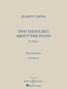 Two Thoughts About the Piano piano sheet music cover